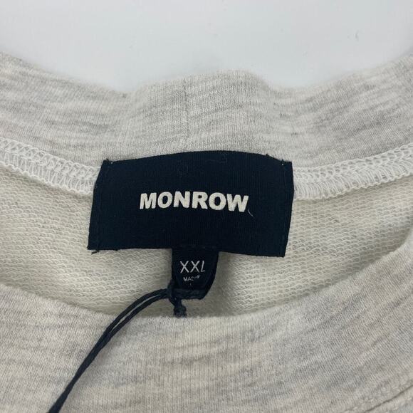 Monrow Men's XXL Supersoft Crew Neck Sweatshirt Layer-friendly Comfortable - Picture 10 of 10